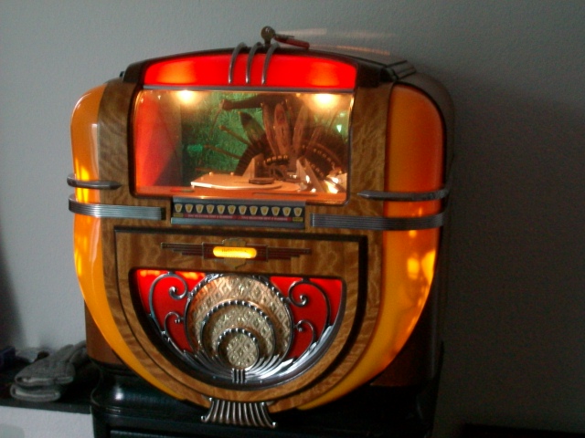 Antique Apparatus Nostalgic Music counter 91 Tabletop Jukebox Musikbox