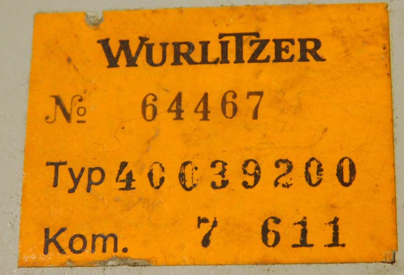 Zubehör 40039 Deutsche Wurlitzer - Copyright