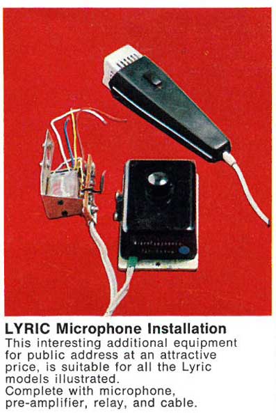 Mikrophon Deutsche Wurlitzer Lyric Copyright