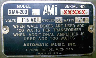 AMI Continental ID Plate