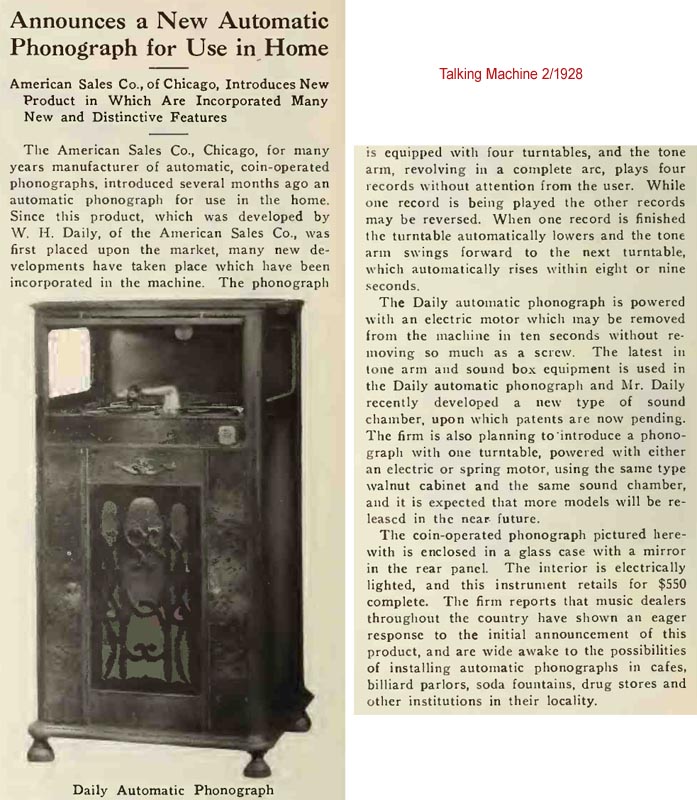 Daily Automatic Phonograph