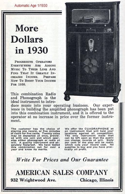 Daily Automatic Phonograph Quadrophone