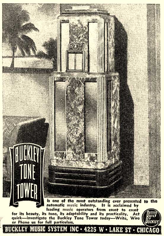 Buckley Tone Tower Jukebox Musikbox