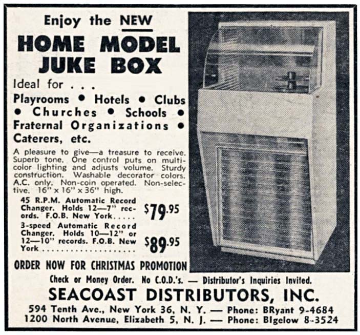 Jukette Home Model Jukebox Musikbox