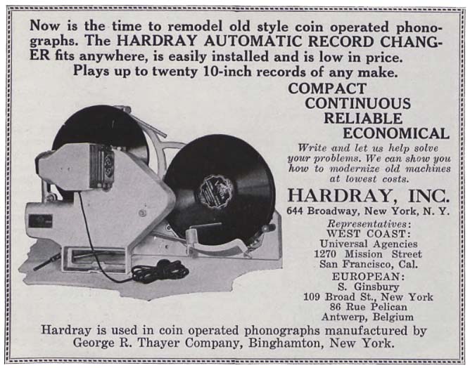 Thayer Phonograph Jukebox