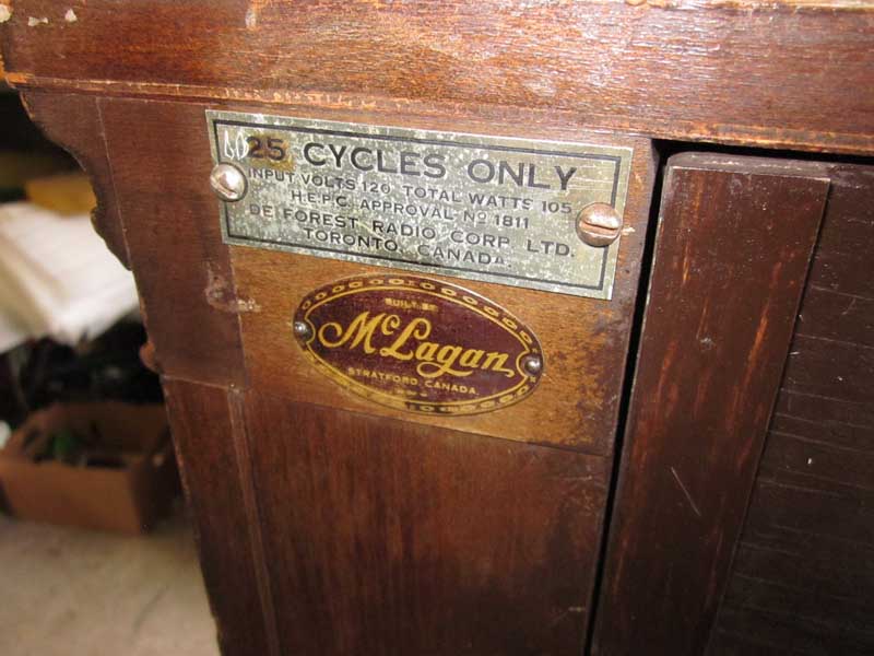 McLagan Phonograph 1926 Jukebox Musikbox Kanada Canada