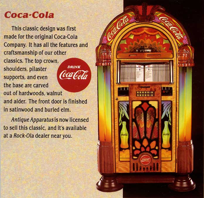 Antique Apparatus Coca Cola Jukebox
