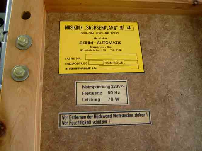 Minibox böhm sachsenklang Jukebox Musikbox