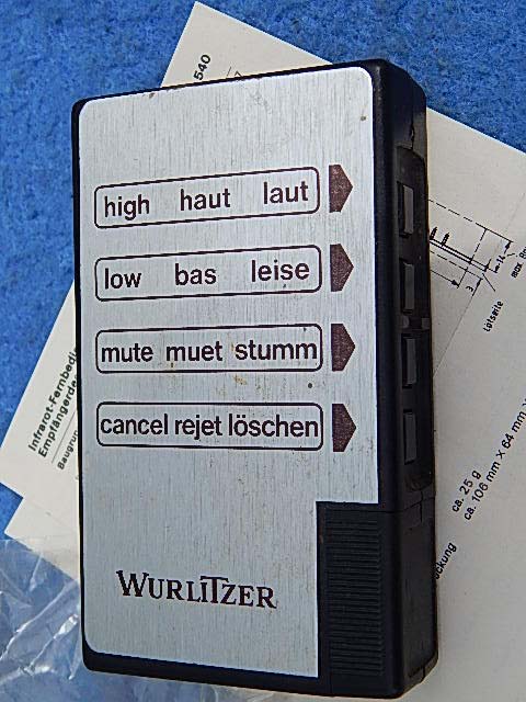 Deutsche Wurlitzer handsender remote Control