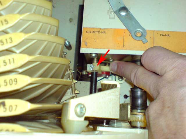 Schaltstück Dt. Wurlitzer 