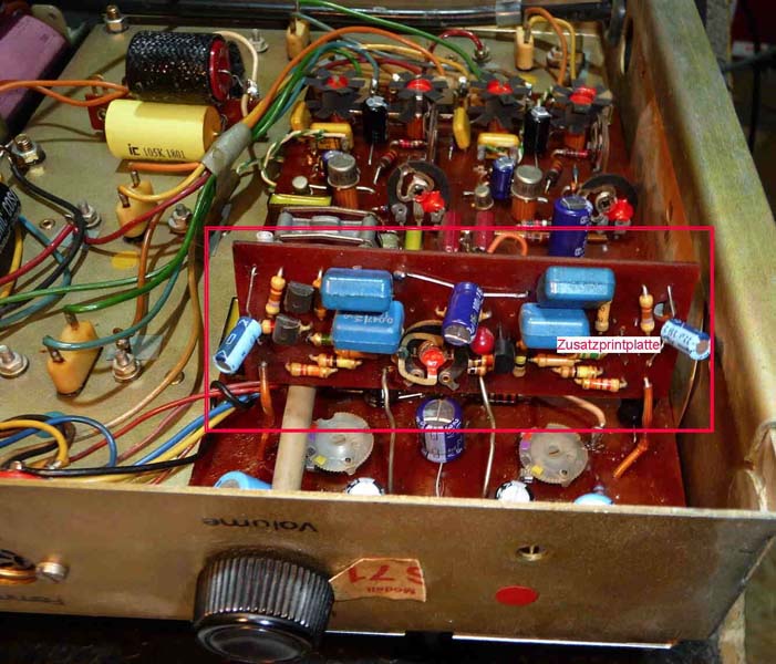 Verstärker Dt. Wurlitzer 1971  AVC Pegelausgleich