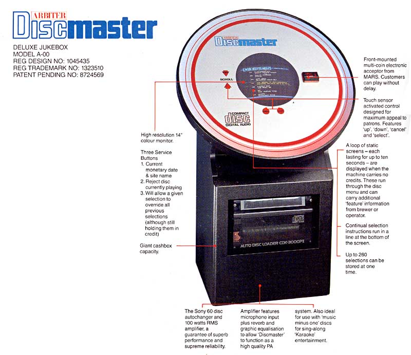 Arbiter Leisure Discmaster A-00 CD Jukebox