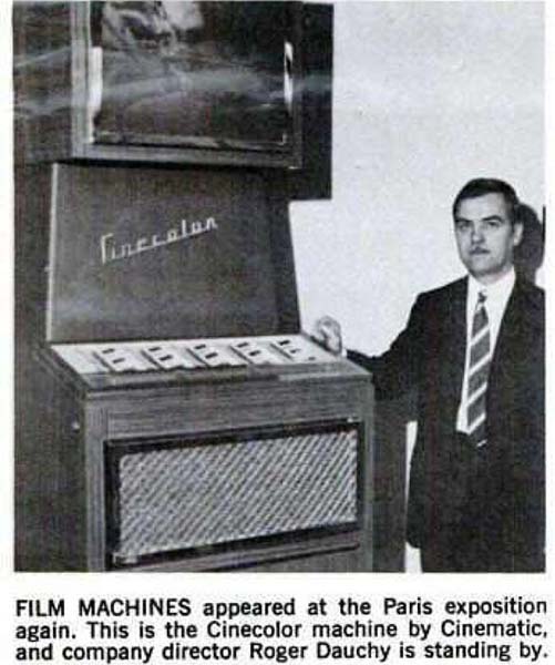 Cinecolor 30 Film Jukebox Phonograph
