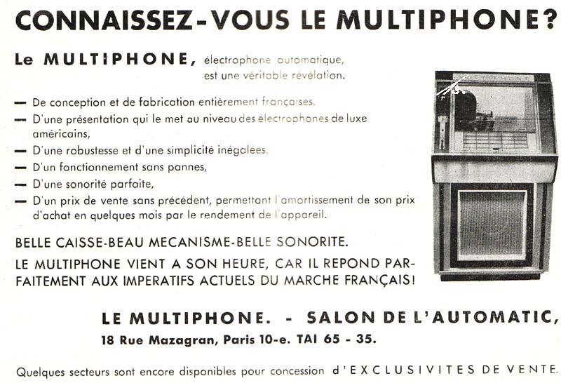 Multiphone Salon de l'automatique Jukebox