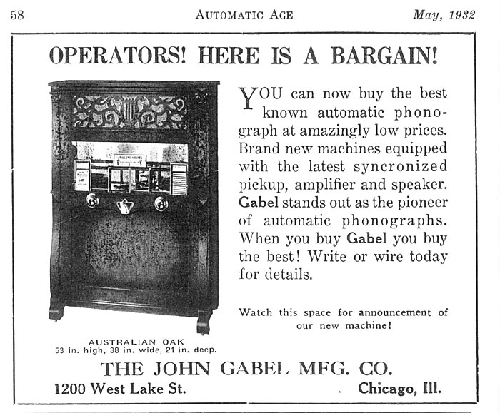 Gabel Automatic Entertainer