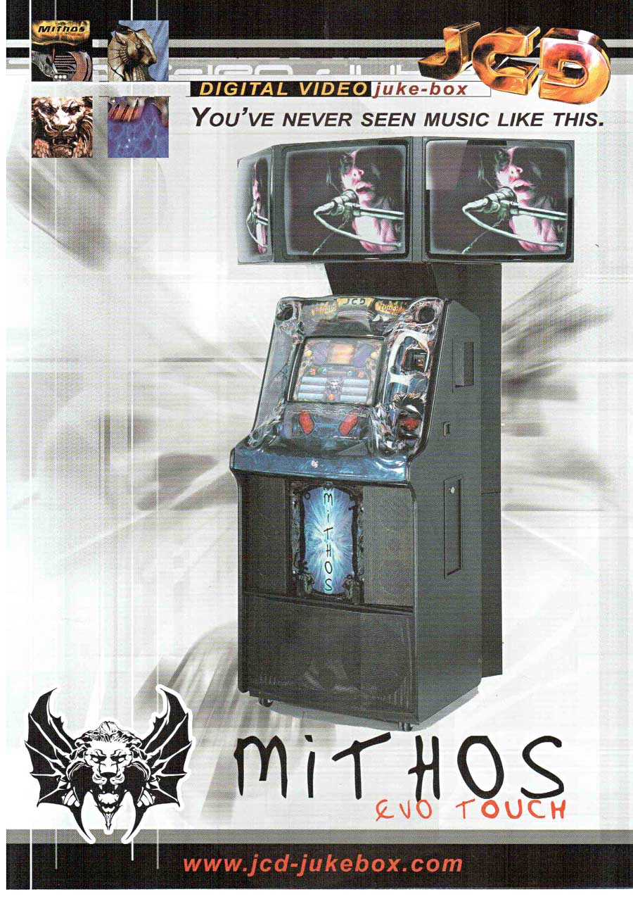 JCD Mithos Dark Jukebox Fonografos Musikbox Jukebox