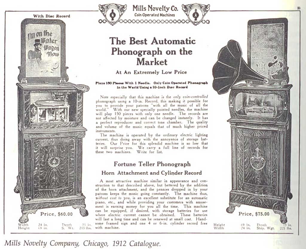 Mills Automatic Phonograph