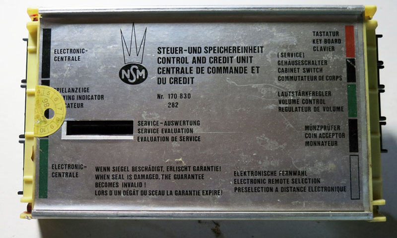 NSM Steuer- und Speichereinheit control and credit unit