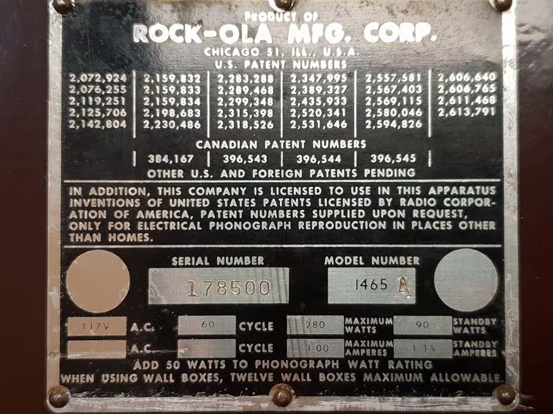 Rock-Ola 1465A