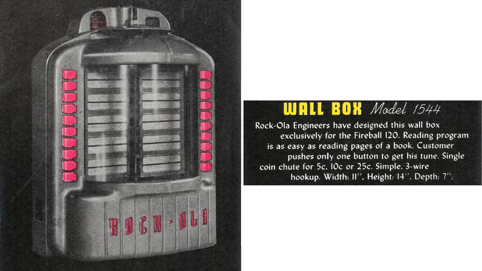 R.O. 1544 Wallbox Rock-Ola