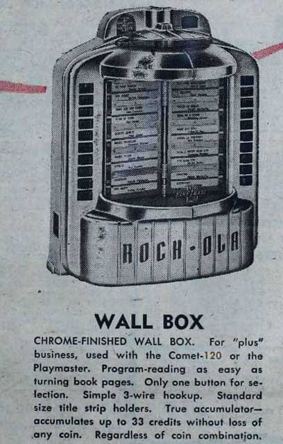 Rock-Ola 1546 Fireball wallbox