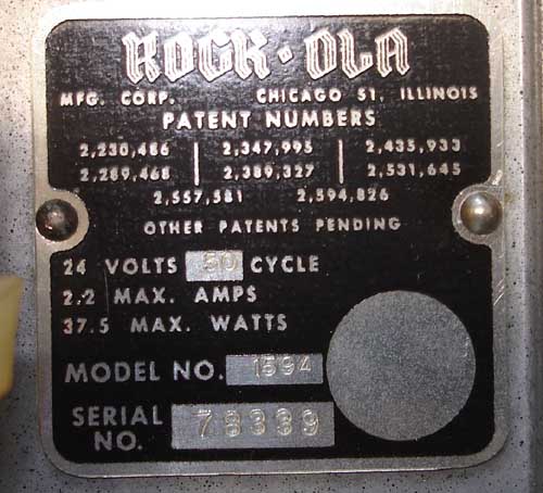 Rock-Ola 1594 Wallbox