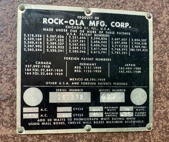 Rock-Ola 427 Playmaster