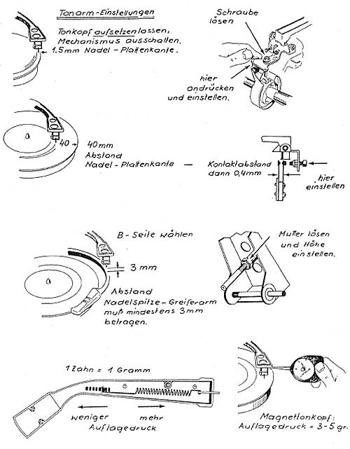 Rock-Ola Tonearm Adjustments