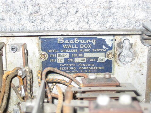 Seeburg HMS-1 Hotel Wireless Music System