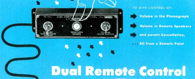 Jukebox-World Seeburg Dual Remote Volume Control