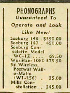 Seeburg WC-1Z