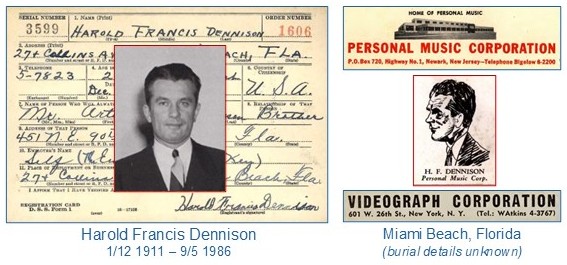 Harold F Dennison Videograph