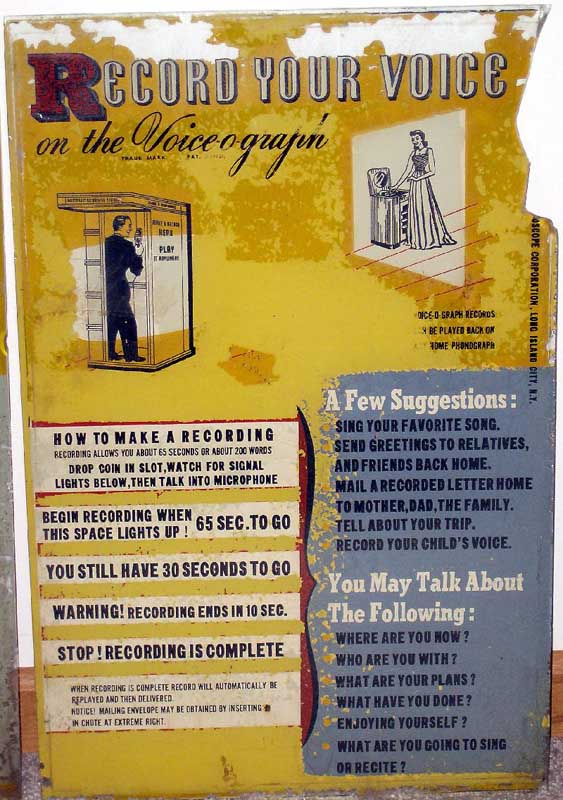Mutoscope: Voice-O-Graph