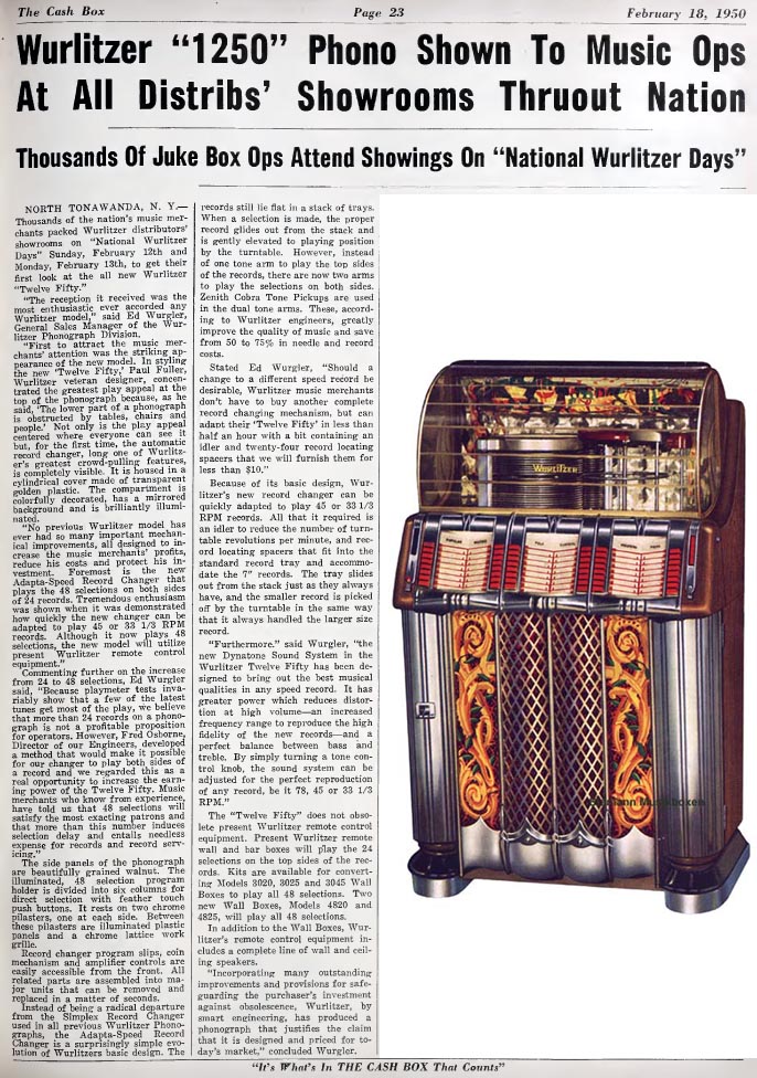 Wurlitzer 1250