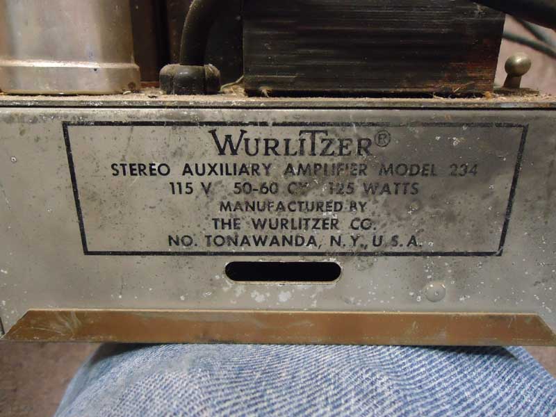 Wurlitzer 234 amplifier