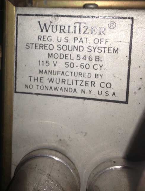 Wurlitzer 3111 Jukebox Musikbox Hideaway Wurlitzer