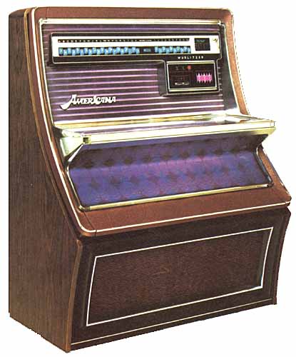 Wurlitzer 3800 Americana Jukebox Phonograph Musikbox