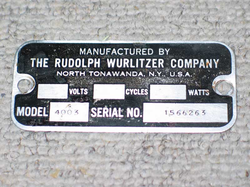 Wurlitzer 4003