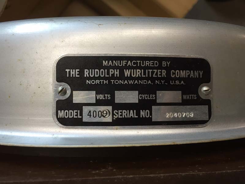 Wurlitzer 4009