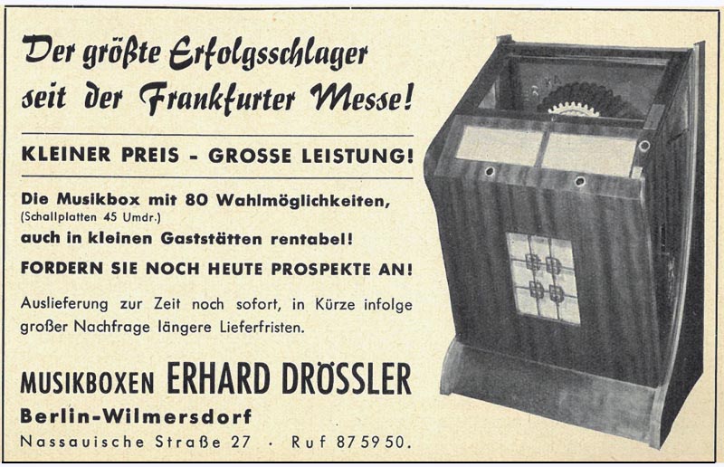 Drössler Erika Jukebox Musikbox