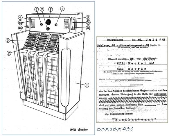 Europhon-Werke Europa Magnetophon Jukebox Musikbox