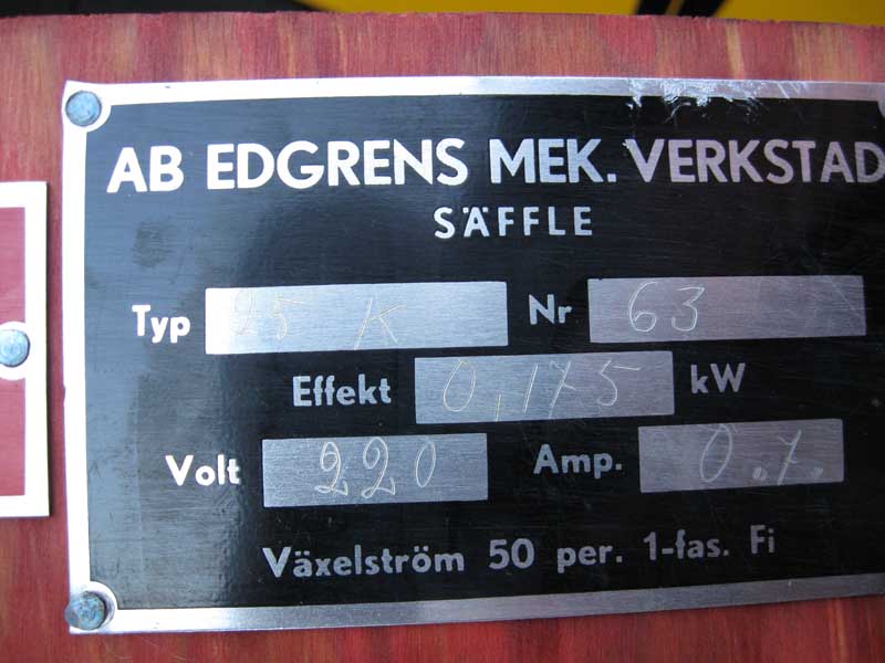 Edgren Jukebox Automatgrammofon 10A