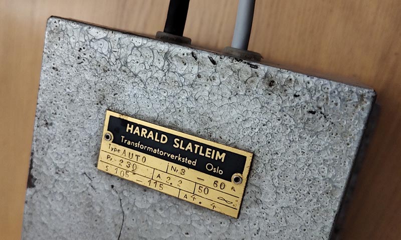 Vorschalttransformator Harald Slatleim Stepdown Transformer