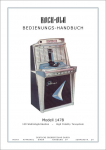 Bedienungs-Handbuch 1478 or 1485, German 