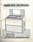 Service Manual Rock-Ola 463 and 469 