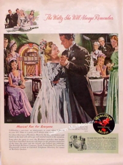 Wurlitzer Werbung "The Waltz She Will Always Remember" 