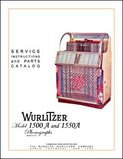 Service Manual Wurlitzer 1500A, 1550A 