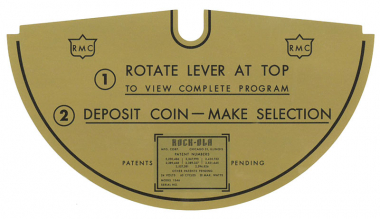 Aufkleber "Rotate Lever At Top" 