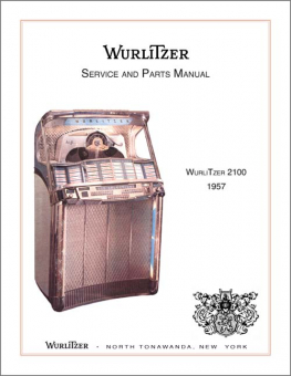 Service Manual Wurlitzer 2100 