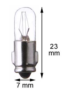 Ba7s Lampe 24V/2W 